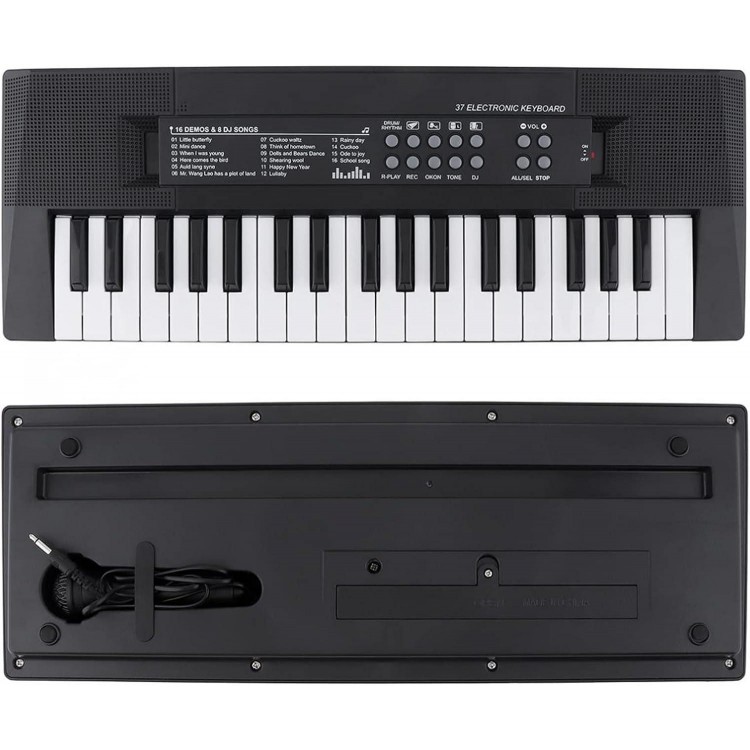 37 Keys Electronic Keyboard Piano Digital Music Key Board With Microphone