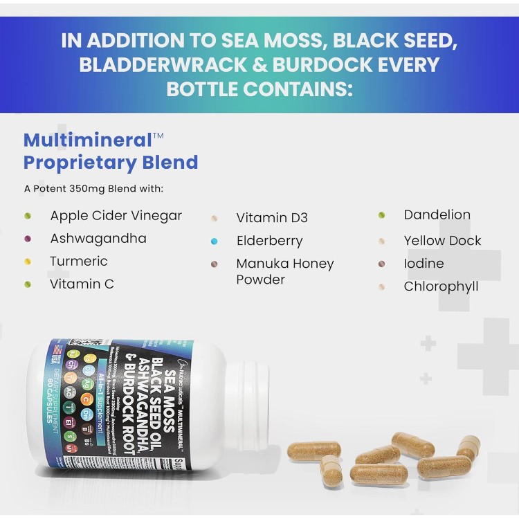 Clean Nutra Irish Sea Moss Capsules For Women and Men