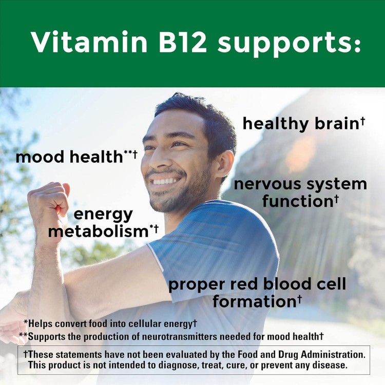 Nature Made Extra Strength Vitamin B12 3000 mcg, Dietary Supplement for Energy Metabolism Support