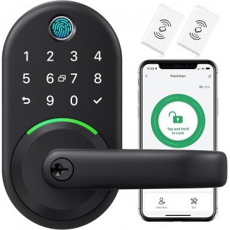 Smart Door Handle Lock with Keypad：Yamiry Fingerprint Lock