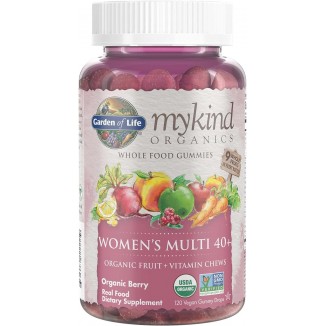 Garden of Life Organics Women 40+ Gummy Vitamins - Berry - Certified Organic, Non-GMO