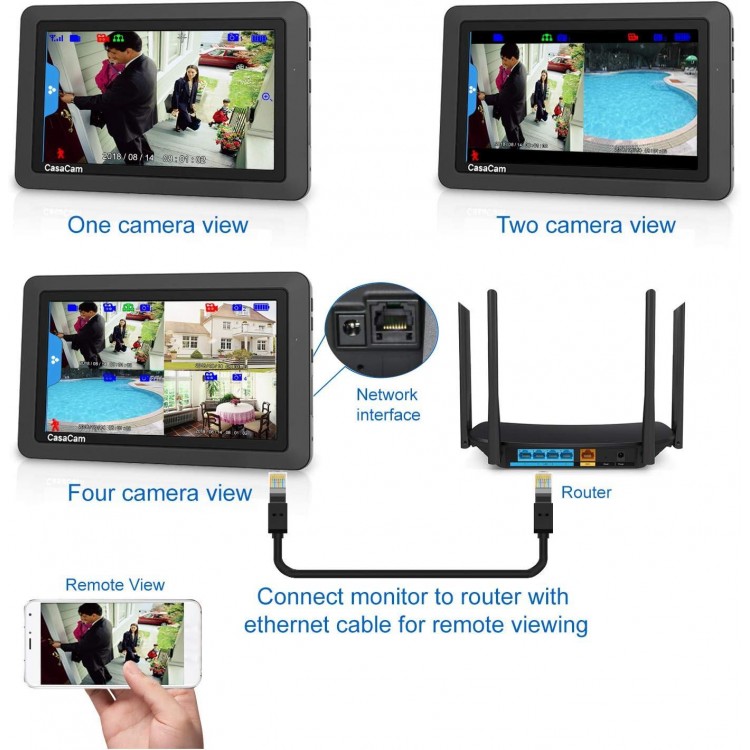CasaCam VS802 Wireless Security Camera System