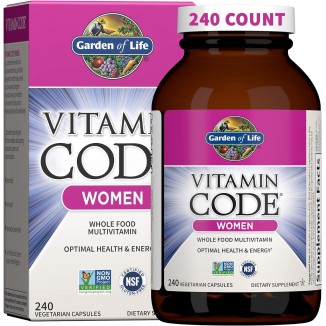 Garden of Life Multivitamin for Women - Vitamin Code Women's Raw Whole Food Vitamin Supplement