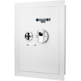 Barska Biometric Fingerprint Security Wall Safe 0.52 Cubic Ft