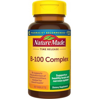 Nature Made Time Release Vitamin B-100 High Potency B Complex, Dietary Supplement