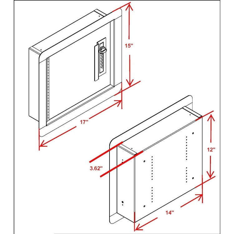 V-Line Quick Vault Locking Storage for Guns and Valuables, Ivory