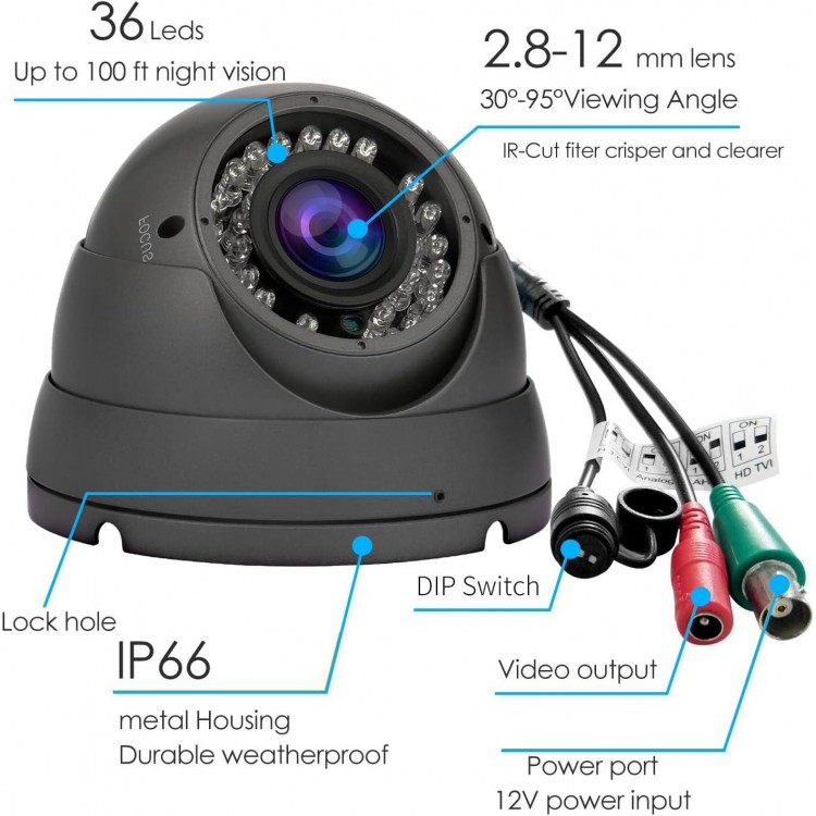 Anpviz Analog CCTV Camera HD 1080P 4-in-1