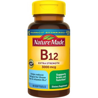 Nature Made Extra Strength Vitamin B12 3000 mcg, Dietary Supplement for Energy Metabolism Support