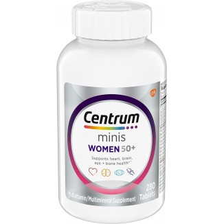 Centrum Minis Silver Women's Multivitamin for Women 50 Plus, Multimineral Supplement with Vitamin D3