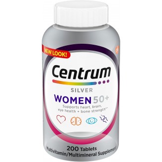 Centrum Silver Women's Multivitamin for Women 50 Plus, Multivitamin/Multimineral Supplement with Vitamin D3