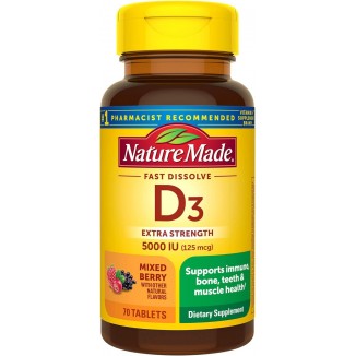 Nature Made Extra Strength Vitamin D3 5000 IU (125 Mcg), Vitamin D Supplement