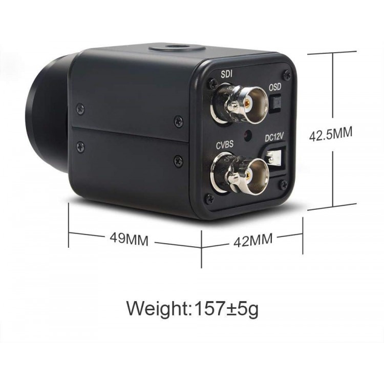 MOKOSE Mini SDI Camera with 3.6mm HD No Distortion Lens