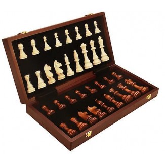 Foldable Wooden Chess Set 39cm