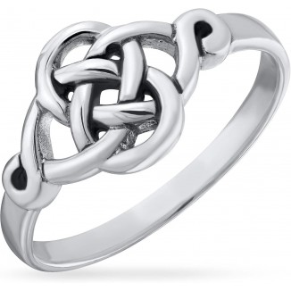 Best Friends Irish Celtic Love Knots BFF Infinity Promise Ring 2MM Band