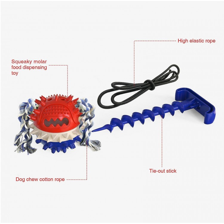 Outdoor Dog Pull Toy,For Aggressive Chewers Dog Training Indestructible