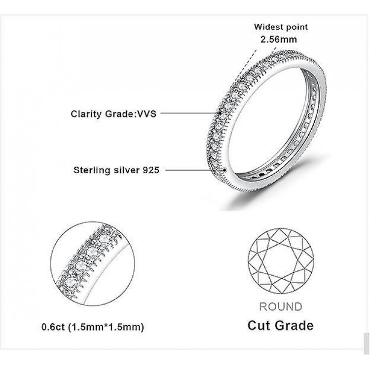 White Gold Plated Sterling Silver Rings: Milgrain Marquise Promise Ring