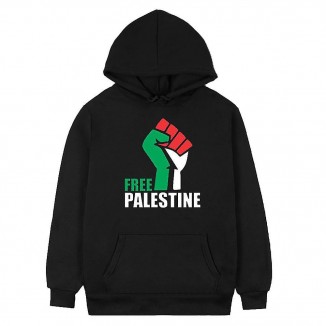 Palestine Freedom Hooded Sweatshirt Tops Casual Long Sleeve Pullover Hoodies