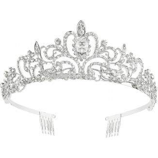 Elevate Your Bridal Look with a Crystal Rhinestone Wedding Tiara Crown