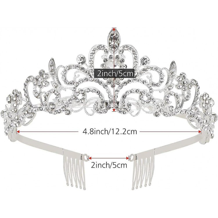 Elevate Your Bridal Look with a Crystal Rhinestone Wedding Tiara Crown