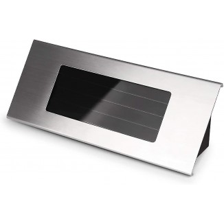 Solar House Number Light-Stainless Steel LED Outdoor Wall Lamp