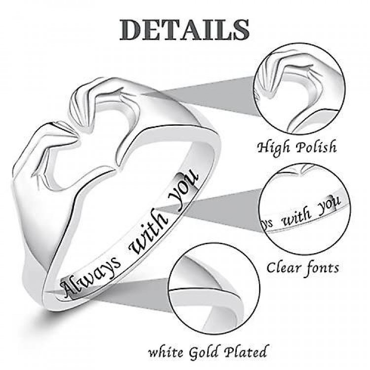 Heartfelt Embrace Rings - Symbolizing Unbreakable Bonds of Love