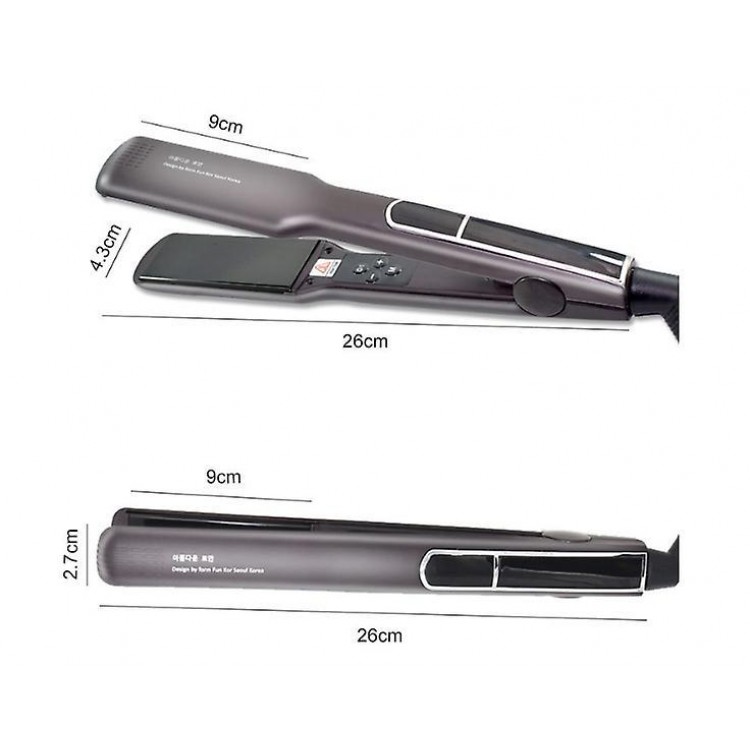 Korean Wide Plate Ceramic Heating Hair Straightener