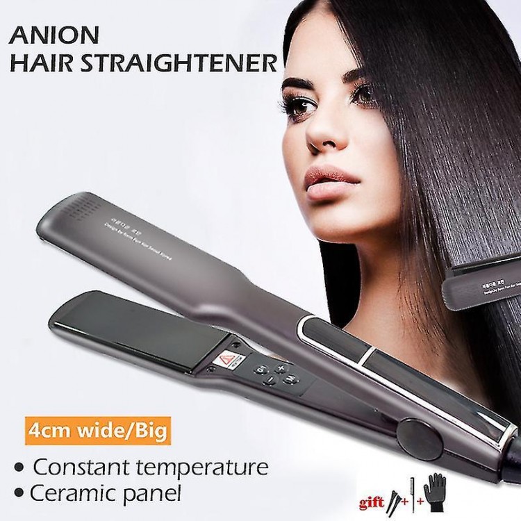 Korean Wide Plate Ceramic Heating Hair Straightener