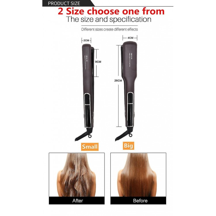 Korean Wide Plate Ceramic Heating Hair Straightener