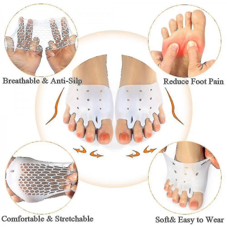 Gel Metatarsal Pads 6pcs, Ball Of Foot Cushions