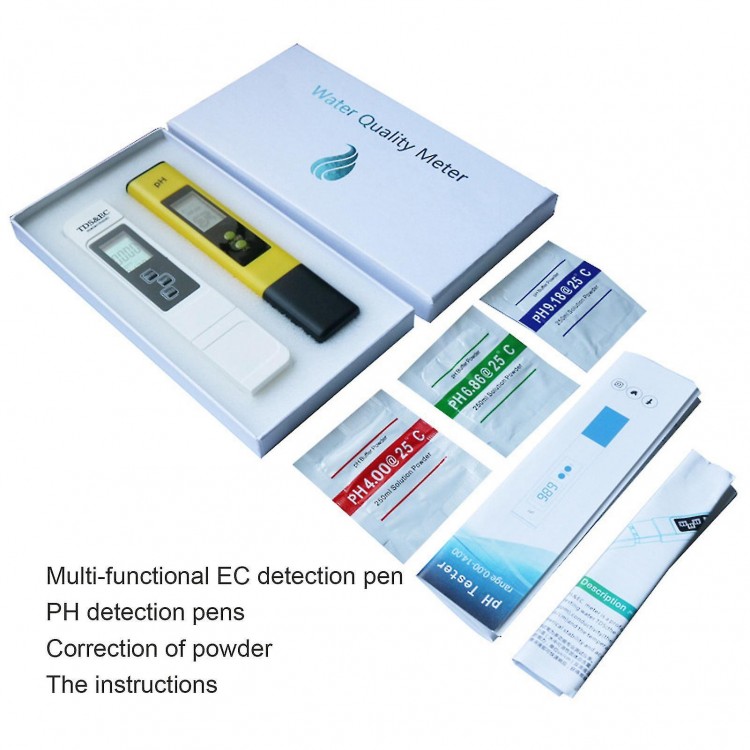 Ph Acidometer Water Quality Detector Ph Value Test Prod Ec&tds Conductivity