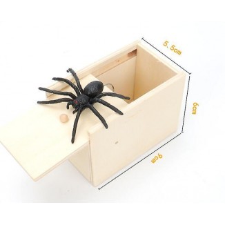 Fun Spider Money Surprise Box - Handcrafted Rubber Spider Prank Box