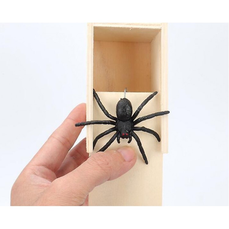 Fun Spider Money Surprise Box - Handcrafted Rubber Spider Prank Box