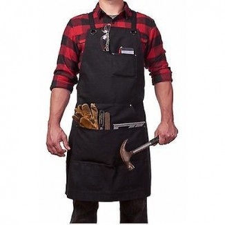 24"x37" Adjustable Tool Apron - Outdoor Canvas Apron for Tool Storage