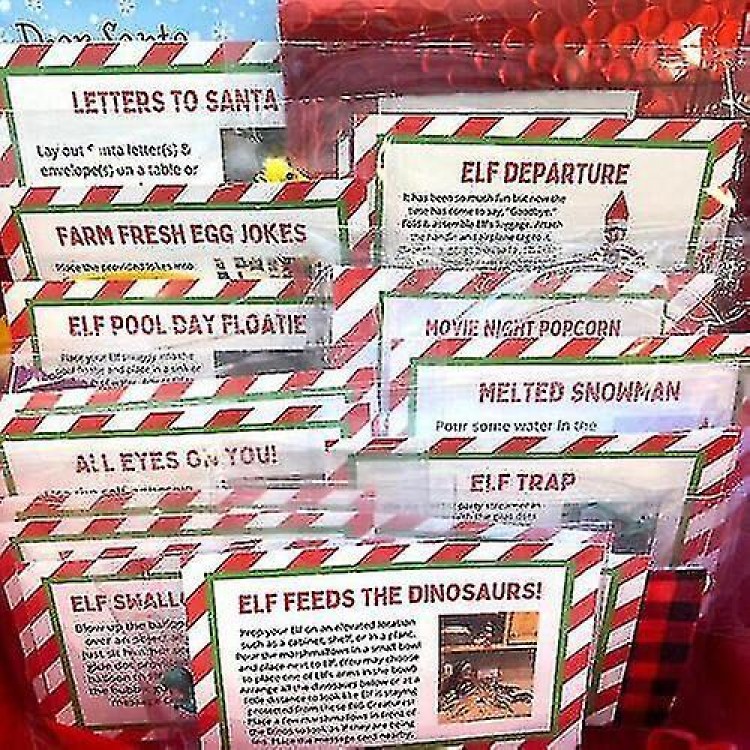 2023 Elf Props Kit 24 Days Of Christmas Activities Countdown Kids Gift