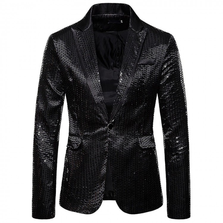 Men's Autumn and Winter Fashion Personality Sequins Casual Suit Jacket