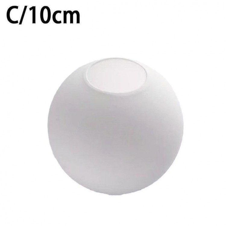 Matte White Globe Glass Lamp Shade Replacement Round Light Cover Fix