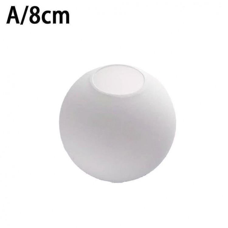 Matte White Globe Glass Lamp Shade Replacement Round Light Cover Fix