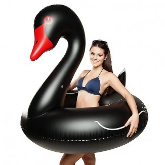 Swan Shaped Inflatable Floating Swimming Safety Pool Ring