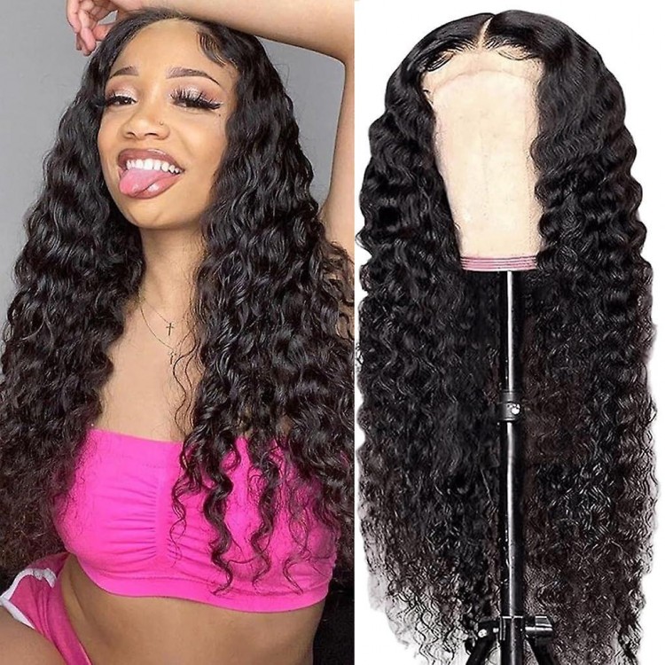 Full Head Lace Front Wig Human Hair Blend,Achieve Stylish Curls with Ease