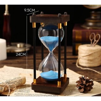 60-Minute Wooden Hourglass Sand Timer –A Stylish Decor Piece for Home