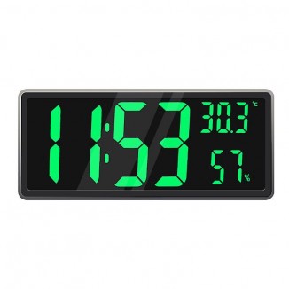 LED Digital Wall Clock with Large Digits Display. Ideal for Indoor Office Use