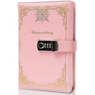 Diary with Lock for Girls - Combination Lock Journal for Women and Boys