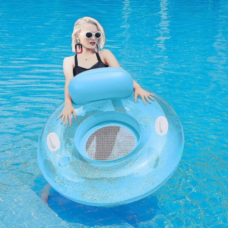  Inflatable Pool Lounger Float - Air Sofa Floating Chair Bed with Handles