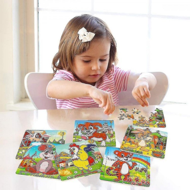 Jigsaw Puzzles for Kids Ages 3-5 - Wooden Animal Puzzles for Engaging