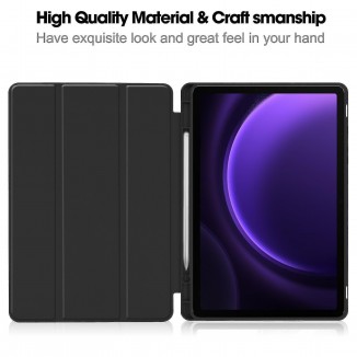 Silicone Case - Tri-Fold Stand, Pen Slot Tablet Cover
