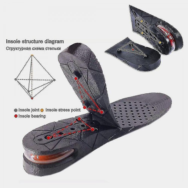 Invisible Insole For Heightening, From 3 Cm To 9 Cm, Heightening Pad, Adjustable