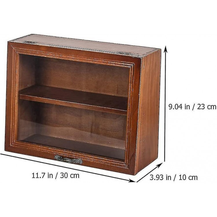Wooden Display Cabinet - Collectible Display Shelves Box