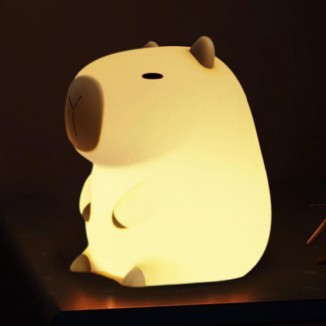 Capybara Night Lights - Portable, USB Rechargeable 3D Animal Lamps
