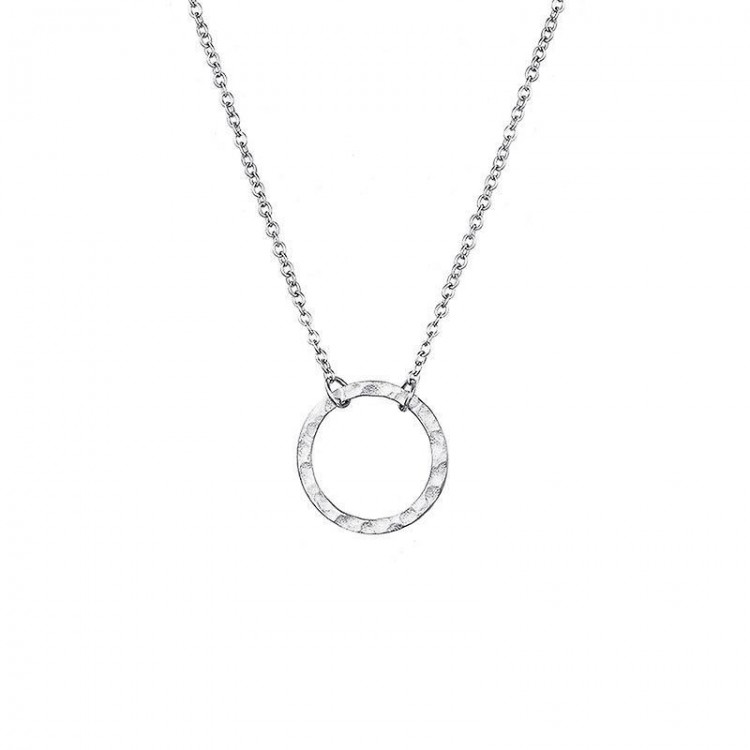 Geometric Circular Pendant 316 Stainless Steel Necklace