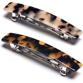 Elevate Your Hairstyle with 2pcs French Design Hair Barrettes
